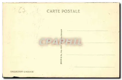 Strasburg — Pomnik Klébera — wydawca Braun & Cie — Rewers