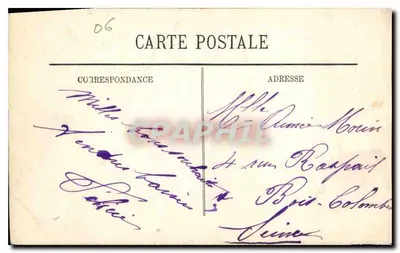 Monte-Carlo — Visão da Marinha em direção a Roquebrune — 111 — Verso