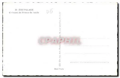 Widok ulicy w Éze-Village — Zamek Princesa Szwecji — Cie des Arts Photométriques — Rewers