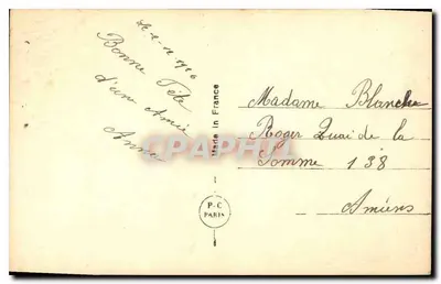 Jovem mulher lendo uma carta — P.C. Paris, n° 1946 — Verso