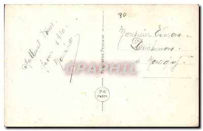 Młoda kobieta w futrze — Szczęśliwy Nowy Rok — P-C Paryż n°134 — Rewers