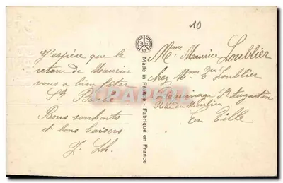 Mulher elegante em Saint-Barbarbe — editor Nojer, n° 5077 — Verso