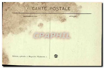 Valenciennes — Urząd Miasta - Plac Zbrojny — Wydanie specjalne « Magazyny Nowoczesne » — Rewers