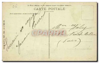 Nice - Widok z kwiatów — Wydawnictwo Giletti, n°142 — Rewers