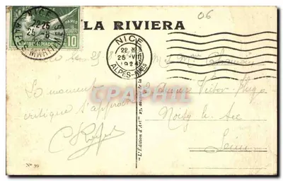 Nice — Brzeg morza w Nicei do Menton — La Riviera, nr 39 — Rewers