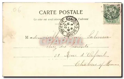 NICE - Promenade des Anglais — Widok z basenów Tonnais i pomnika Hygome — T. B. — Rewers
