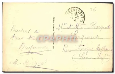 Monte-Carlo - Kasyno — Wydawnictwo Madame Conti, nr 103 — Rewers