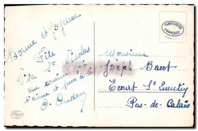Sint Nicolaas — liefdespaar — uitgever Aimea, n° 775 — Achterkant