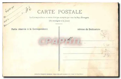 Dança dos Mortos — Terceiro Painel — Chiché M. B. - Rep. int. — Coleção Marguerite Bremond, editor das cartas postais do Puy (Haute-Loire) — Verso
