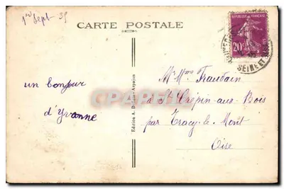 Monthléré — Vista panorámica — Edición A. Drille - Arpajon — Reverso