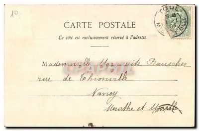 Toul — Katedra — Ratusz — Fototypia A. Bergeret i Cie, Nancy — Rewers