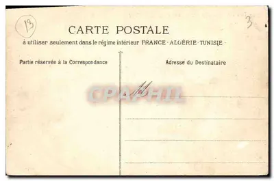 Tárascon — Algemene uitzicht op het Kasteel van Koning René — E. Lacour — Marseille — Achterkant