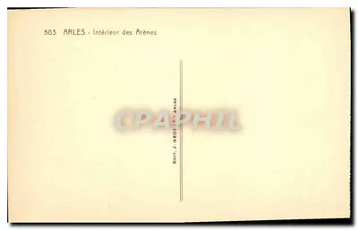 Arles — Interior das Arenas — J. George, n° 503 — Verso