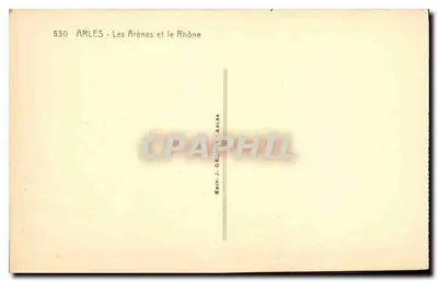 Arles — De Arenes en de Rodano — Uitg. J. George, Arles — Achterkant