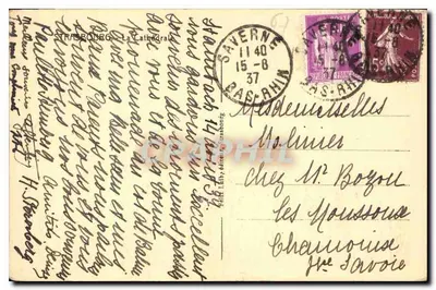 Strasbourg - A Catedral — editor H. Steinberg, número de série não visível — Verso