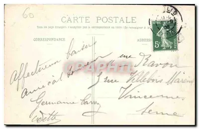 Chantilly - Zamek, Front Północno-Wschodni — Wyd. Dambly — Rewers