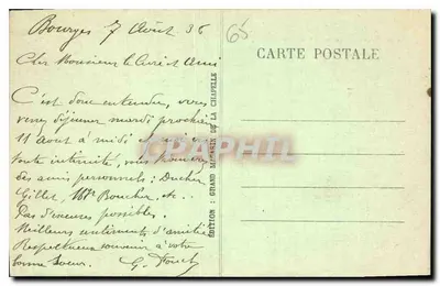 Los Pirineos — Gavarnie — El Caos — Edición Grand Magasin de La Chapelle, n° 282 — Reverso