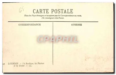 Lourdes — The Basilica, the Pools and the Grotto — 42 — Back