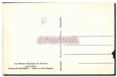 Gouffre du Pont d'Espagne — Cauterets — Editor Bordeaux — Reverso