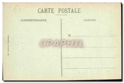 Compiègne - Terrasa zamku i aleja Beaux-Monts — Decelle — Rewers