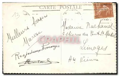 Marsiglia — Palazzo Longchamp — editore non identificato, numero di serie non visibile — Verso