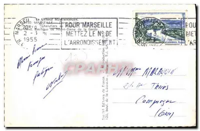 Visvangstboten op het Oude Haven — Marseille — Uitgever: Société Éditeurs de France, n° 125 — Achterkant