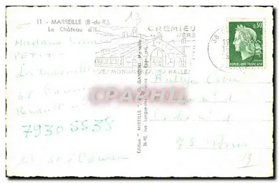 Il Castello d'If — Marsiglia — Edizione Mireille — Verso