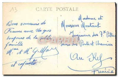 Marseille — Plac Castellane i Fontanna Cantini — Wydawca L. Richard — Rewers