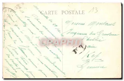 Marseille — Palais Longchamp — Longchamp Palace — Verso