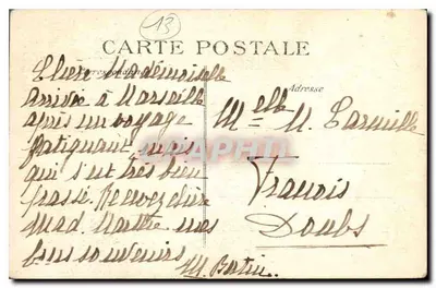 Marsiglia — Il Castello dell'Acqua — Perfecta 2621 — Verso