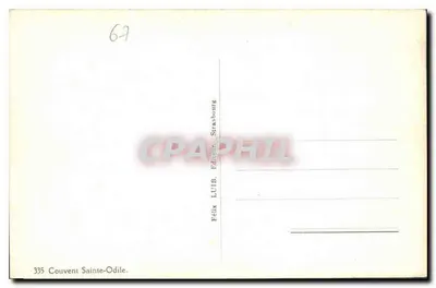 Klasztor św. Odile — Strasburg — Wydawnictwo Félix Lutib — Rewers