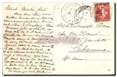 Strasburg i. E. – część z Orangerii z Fontainą – dom wiejski z Alzacji — Rewers