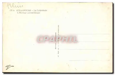 Strasbourg - Katedra - Astronomiczny zegar — Rewers