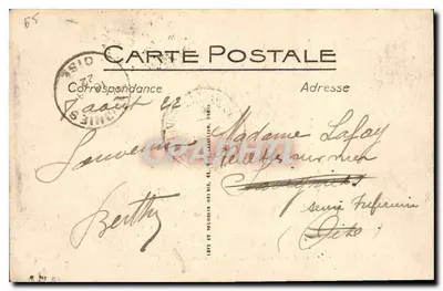 Lourdes — La Virgen coronada y el Castillo — LL- — Reverso