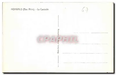 Hohwald (Baixo Reno) — A Cascata — Félix Luib, editor em Estrasburgo — Verso