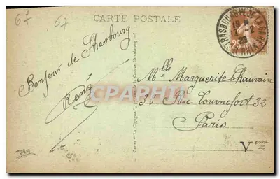 Strasbourg - Katedra (Strona Południowa) — wydanie ilustrowane — Rewers