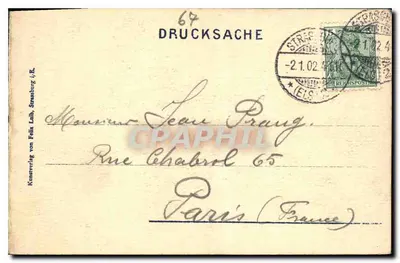 Strasburg — Katedra — wydawca Aristide Neumann — Rewers