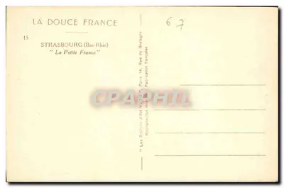 Strasburgo — La Petite France — Editore Yvon, n°15 — Verso