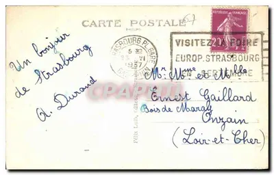 Strasburg — Kościół św. Pawła i Katedra — Wydawca Félix Luth, nr 67 — Rewers