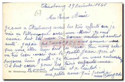 Strasbourg — widok na kanał z katedrą — wydawca JRP, nr 67 — Rewers