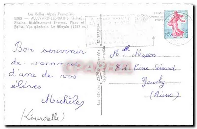 Allevard-Les Bains — Widok ogólny — Wydawnictwo SPADEM — Rewers