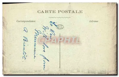 Mantes - O Hotel de Ville e o Tribunal — G. Bandinière, n°18 — Verso