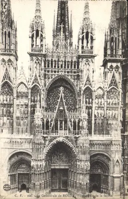 Katedra w ROUEN — Widok fasady — C. V. 166