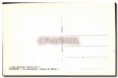 Laifour — As lendárias «Damas da Meuse» — Foto Defeclise, Revin — Verso