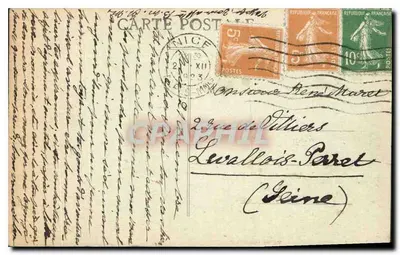 Nice — A Cascata do Castelo — Marca Registrada M.N. n°120 — Verso