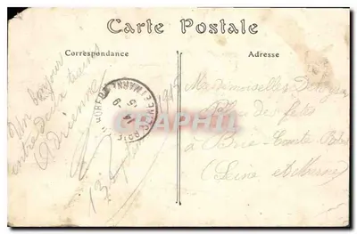 Abbeville — La Chiesa di Saint-Vulfran — Cartolina d'epoca Phol. — Verso