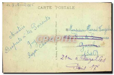 Bayeux — Die Kathedrale, Gesamtansicht — A.+D. Verlag, Nr. 2 — Rückseite