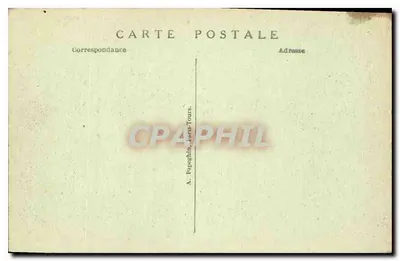 Chambord — El Castillo — Fachada Septentrional — A. P. — Reverso