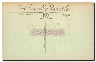 Arras — Ruïnes van het Hotel de Ville en de Klokkenstoel na de bombardement van 21 oktober — Visé Parijs n°2559 — Achterkant