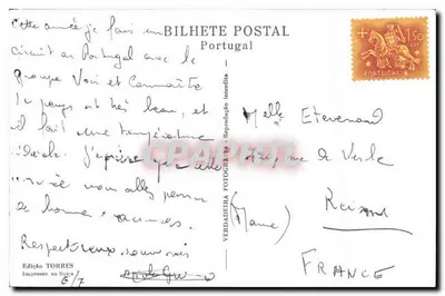 Lisboa. Jerónimos. Portico — Ed. Torres, n° 835 — Verso